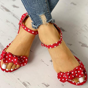 Womens Polka Dot Sweet Sandals